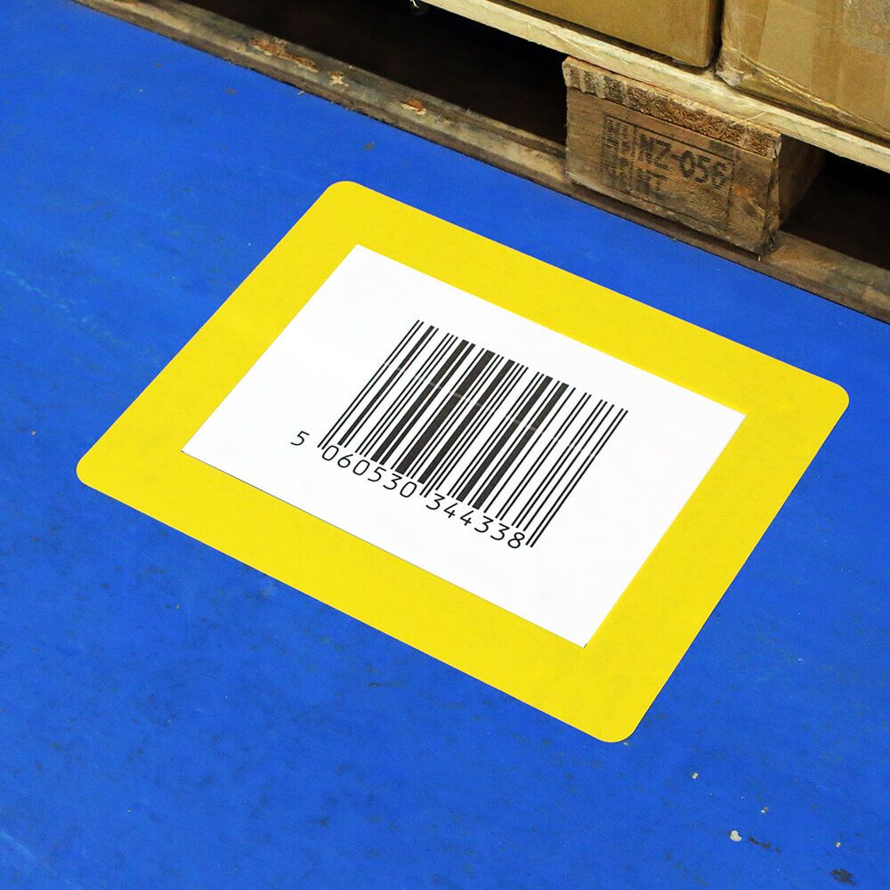 H6907 Yellow ColorCover Sign Application 1 Heavy Duty Label Protector
